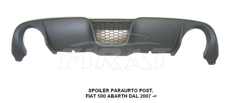 SPOILER PARAURTO FIAT 500 ABARTH 07-> POST.